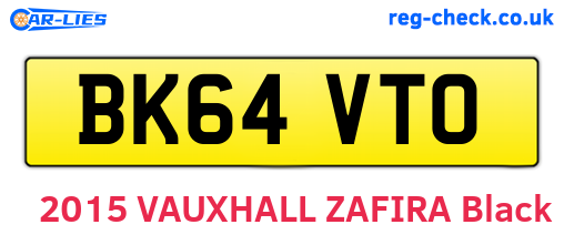 BK64VTO are the vehicle registration plates.