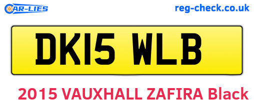 DK15WLB are the vehicle registration plates.