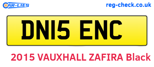 DN15ENC are the vehicle registration plates.