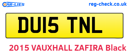 DU15TNL are the vehicle registration plates.