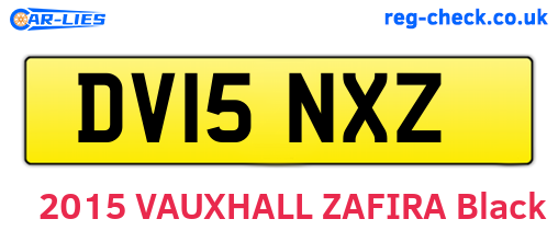 DV15NXZ are the vehicle registration plates.