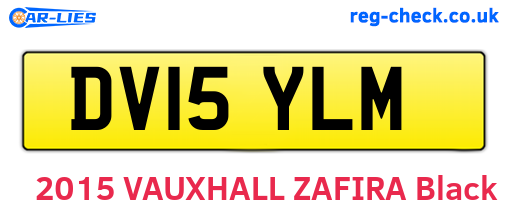 DV15YLM are the vehicle registration plates.