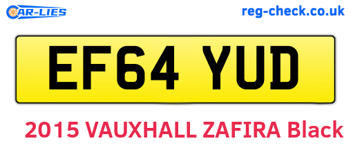EF64YUD are the vehicle registration plates.
