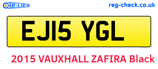 EJ15YGL are the vehicle registration plates.