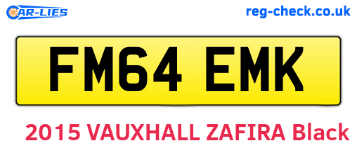 FM64EMK are the vehicle registration plates.