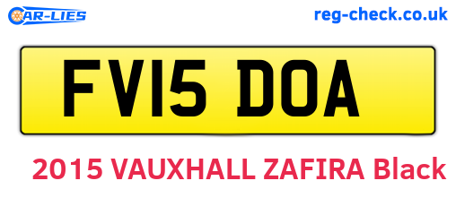 FV15DOA are the vehicle registration plates.