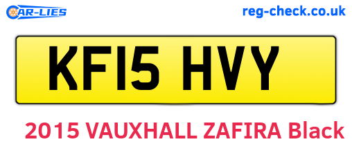 KF15HVY are the vehicle registration plates.