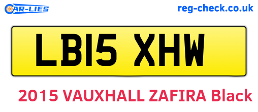 LB15XHW are the vehicle registration plates.