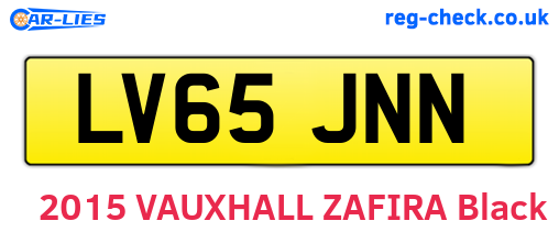 LV65JNN are the vehicle registration plates.