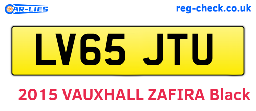 LV65JTU are the vehicle registration plates.