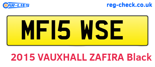 MF15WSE are the vehicle registration plates.