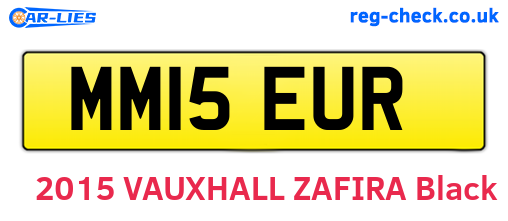MM15EUR are the vehicle registration plates.