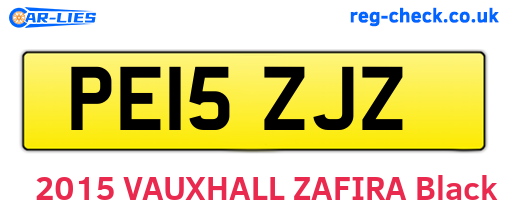 PE15ZJZ are the vehicle registration plates.