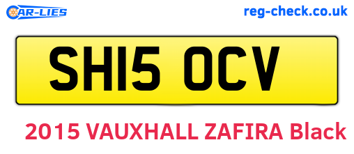 SH15OCV are the vehicle registration plates.
