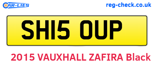 SH15OUP are the vehicle registration plates.