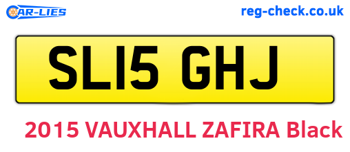 SL15GHJ are the vehicle registration plates.