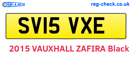 SV15VXE are the vehicle registration plates.