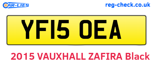 YF15OEA are the vehicle registration plates.