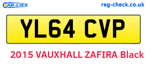 YL64CVP are the vehicle registration plates.