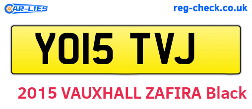 YO15TVJ are the vehicle registration plates.