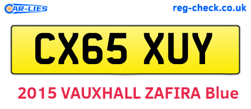 CX65XUY are the vehicle registration plates.