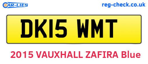DK15WMT are the vehicle registration plates.