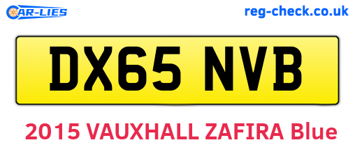 DX65NVB are the vehicle registration plates.