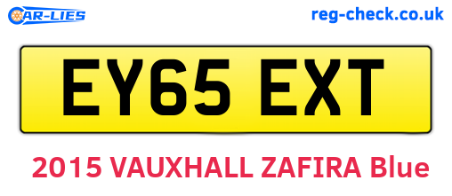 EY65EXT are the vehicle registration plates.