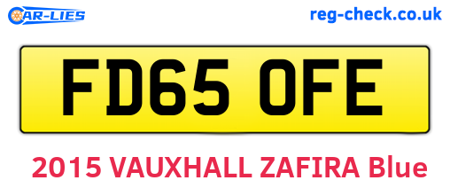 FD65OFE are the vehicle registration plates.