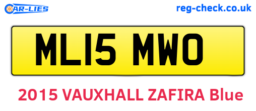 ML15MWO are the vehicle registration plates.