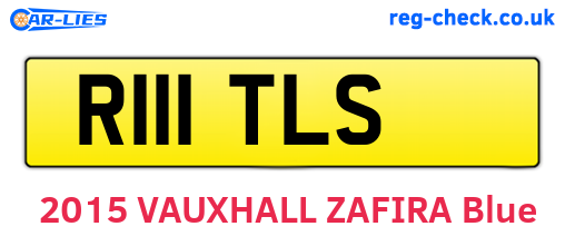 R111TLS are the vehicle registration plates.