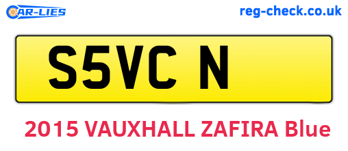 S5VCN are the vehicle registration plates.