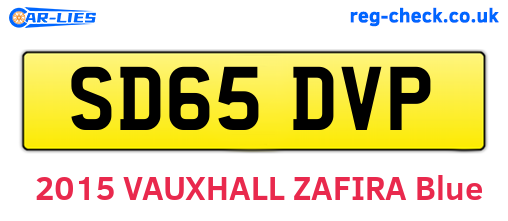 SD65DVP are the vehicle registration plates.