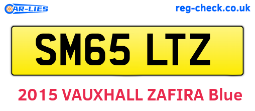SM65LTZ are the vehicle registration plates.