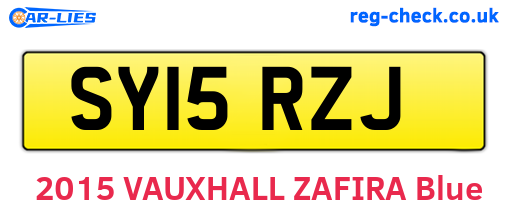 SY15RZJ are the vehicle registration plates.