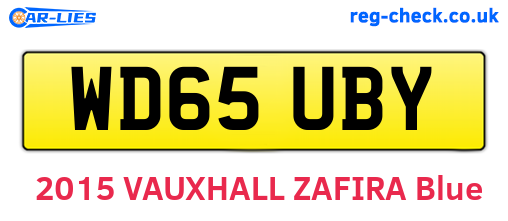 WD65UBY are the vehicle registration plates.