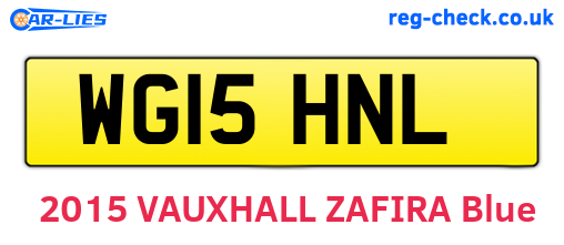 WG15HNL are the vehicle registration plates.
