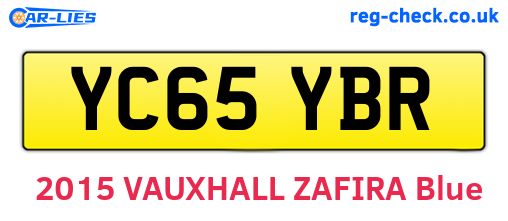 YC65YBR are the vehicle registration plates.