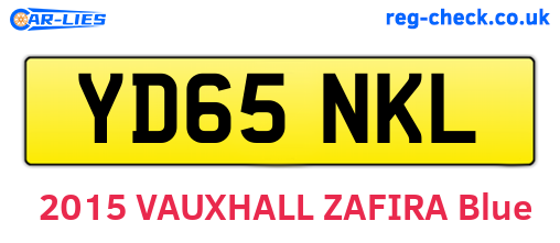 YD65NKL are the vehicle registration plates.