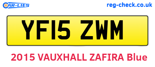 YF15ZWM are the vehicle registration plates.