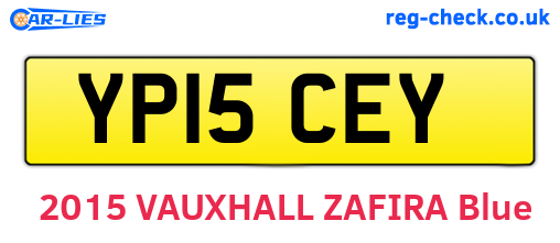 YP15CEY are the vehicle registration plates.