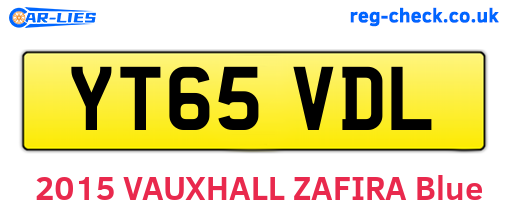 YT65VDL are the vehicle registration plates.
