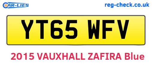 YT65WFV are the vehicle registration plates.