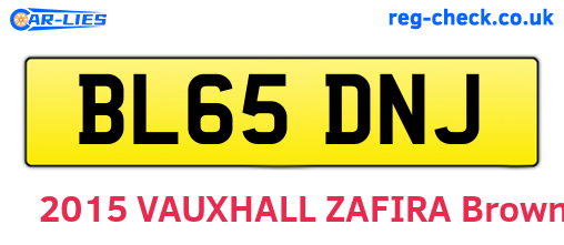 BL65DNJ are the vehicle registration plates.