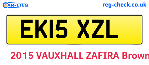 EK15XZL are the vehicle registration plates.
