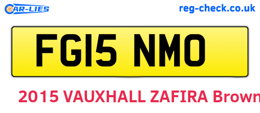 FG15NMO are the vehicle registration plates.