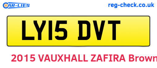 LY15DVT are the vehicle registration plates.