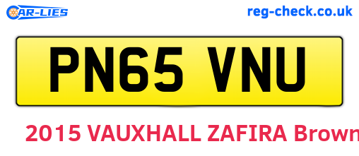 PN65VNU are the vehicle registration plates.