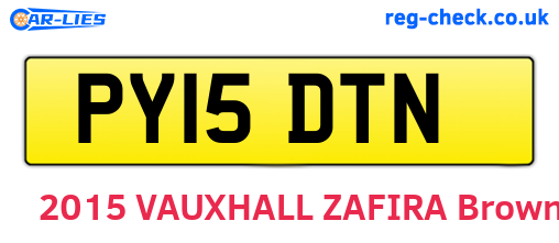PY15DTN are the vehicle registration plates.