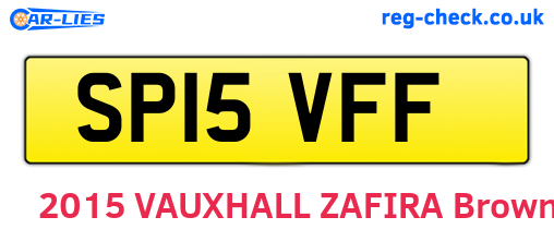 SP15VFF are the vehicle registration plates.